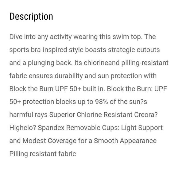 Speedo Keyhole Bikini Swim Top Style 7723973 sz S - Picture 3 of 12